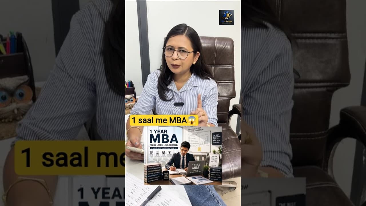 Working Professionals Ke Liye Best One Year MBA Program? #opjindalglobaluniversity #mba