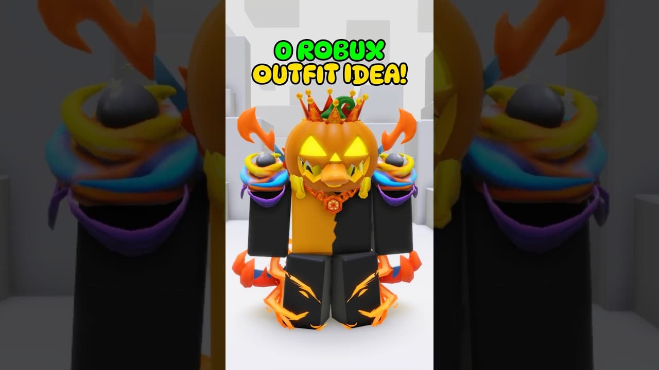 0 Robux Halloween Outfit Idea! #roblox #shorts