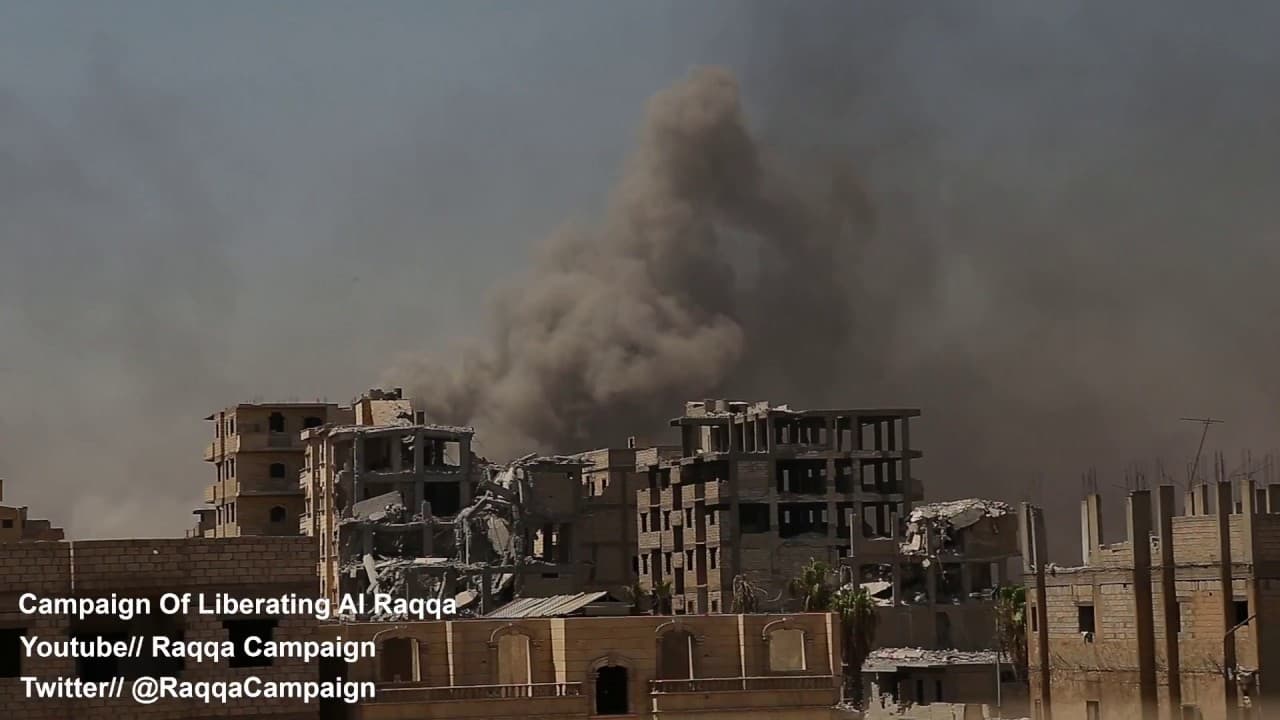 A series of recent battles in various areas in Al Raqqa city.