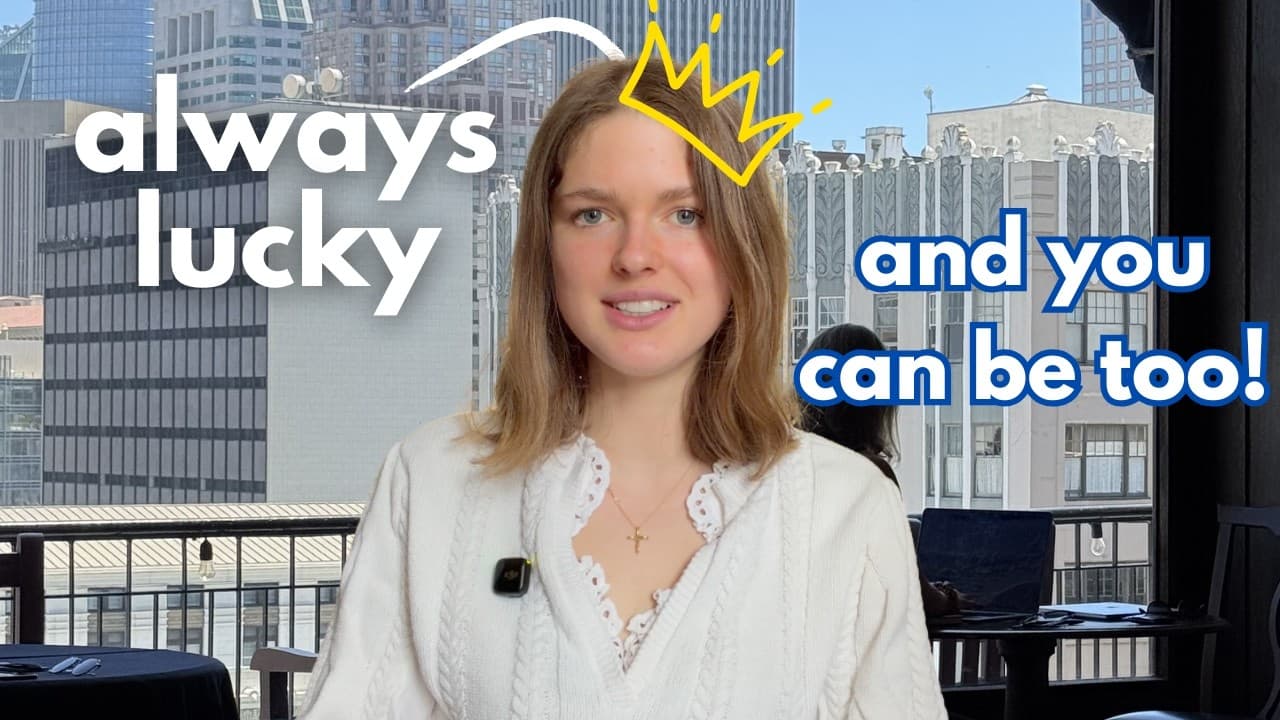 how to engineer your own luck, because luck is never random