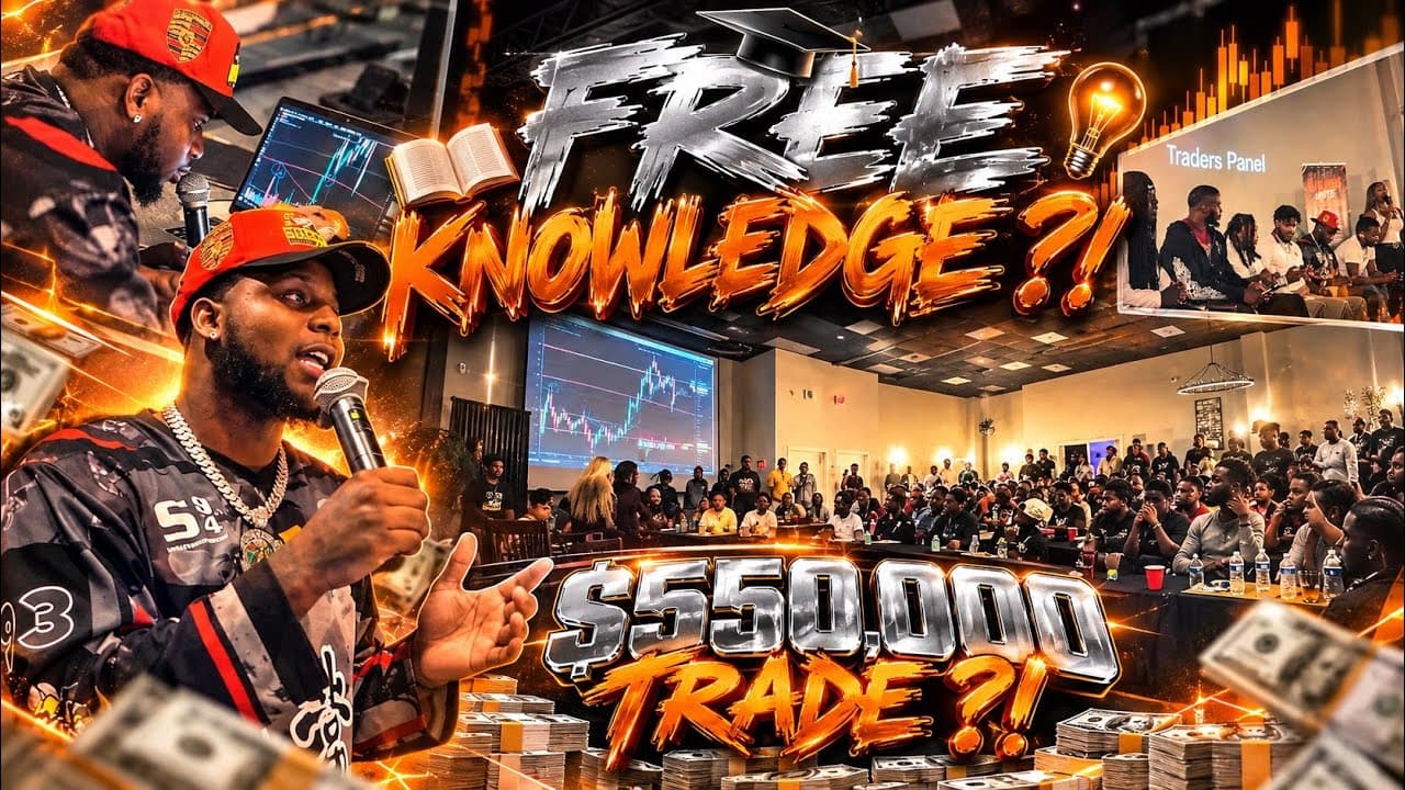 I MADE $550K DAYTRADING IN FRONT OF A THOUSAND PEOPLE