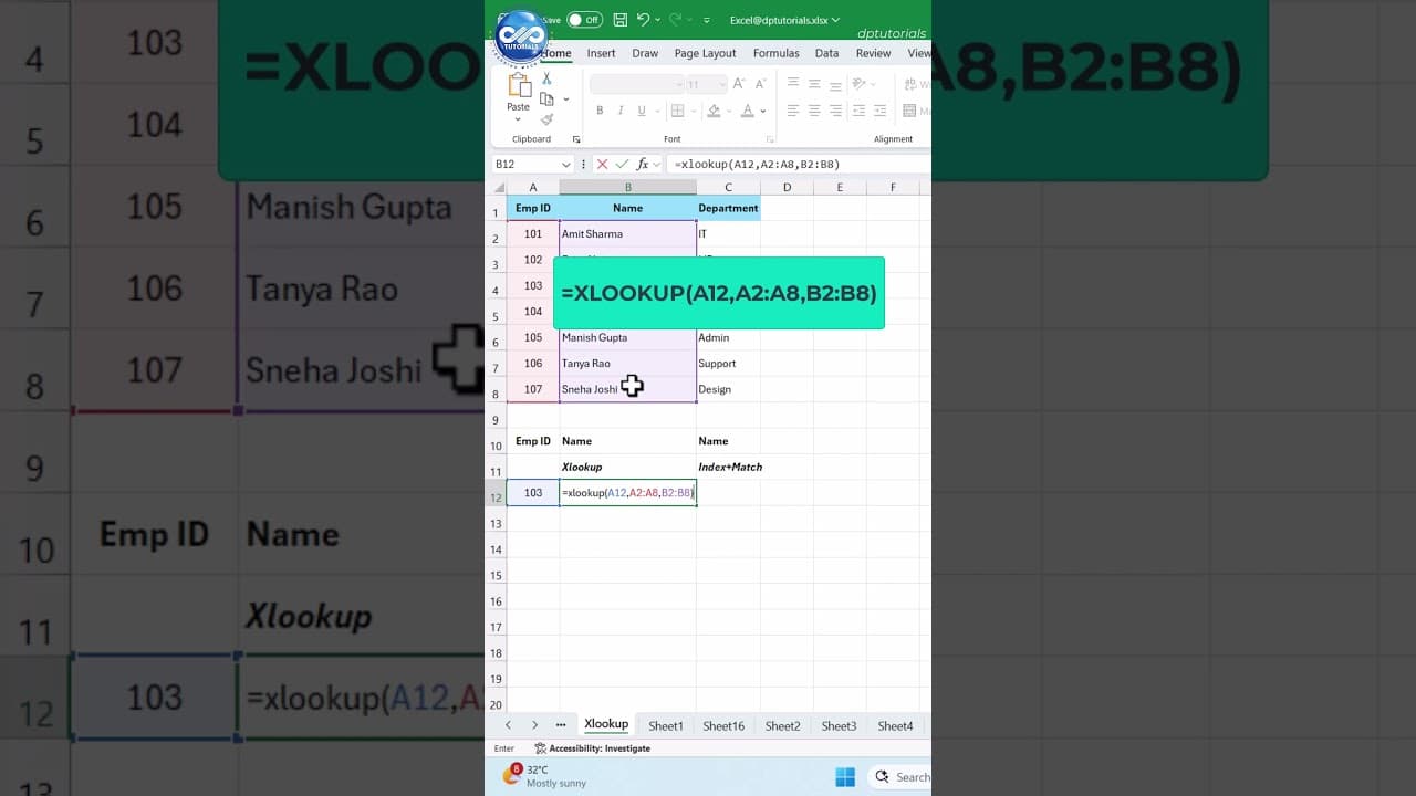 Stop Using VLOOKUP | XLOOKUP vs INDEX MATCH