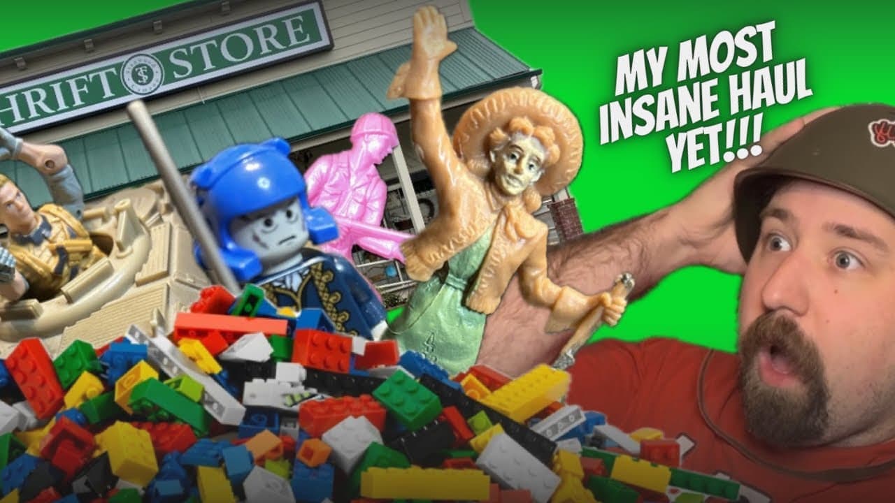 CRAZY Thrift Store Toy Haul!!! (Toy Army Men, Bionicle, and 90’s Lego!)