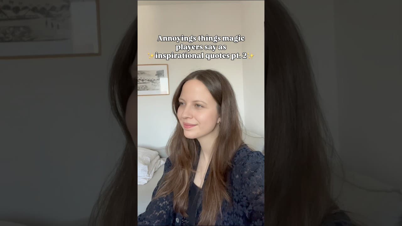 Annoying things mtg players say as ✨inspirational quotes✨ #magicthegathering