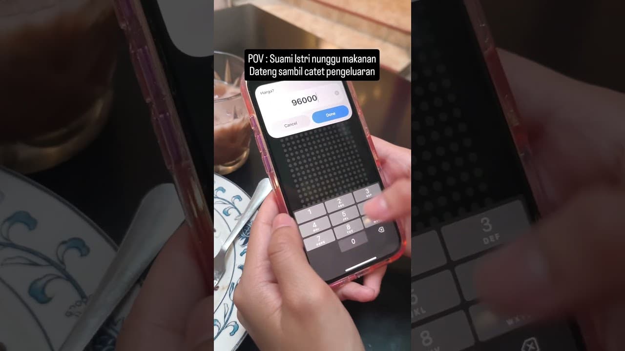 sambil nunggu makanan kita catet keuangan dulu