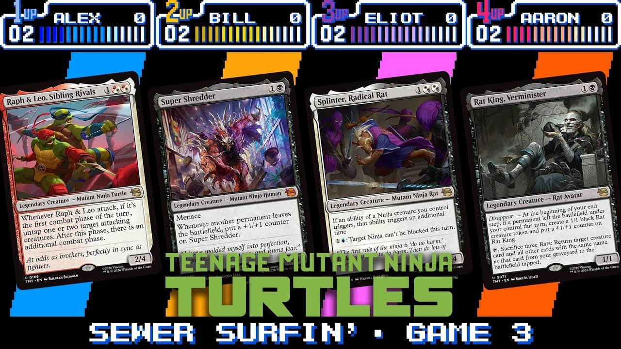 SEWER SURFIN' COMMANDER BREWS | Splinter VS Rat King VS Raph & Leo VS Super Shredder