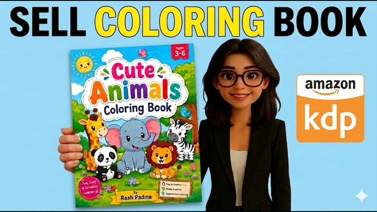 Create & Sell Amazon KDP Coloring Book With AI