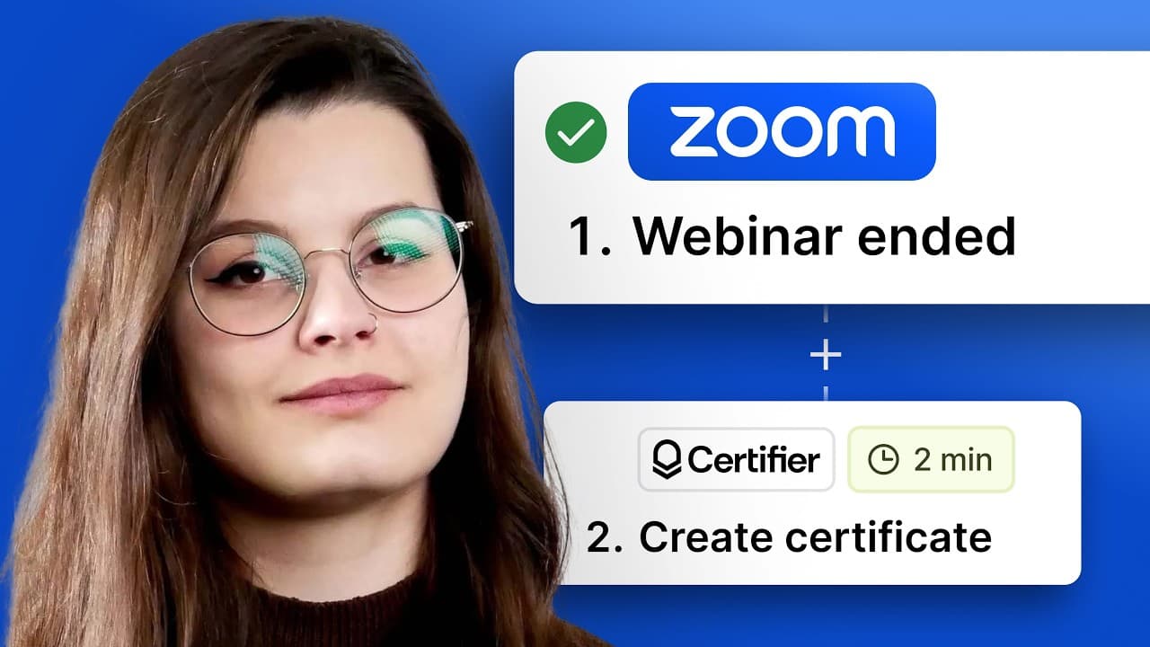 How to Automate Zoom Certificates of Attendance!